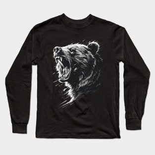 Grizzly Bear Gateway To Mountains Long Sleeve T-Shirt